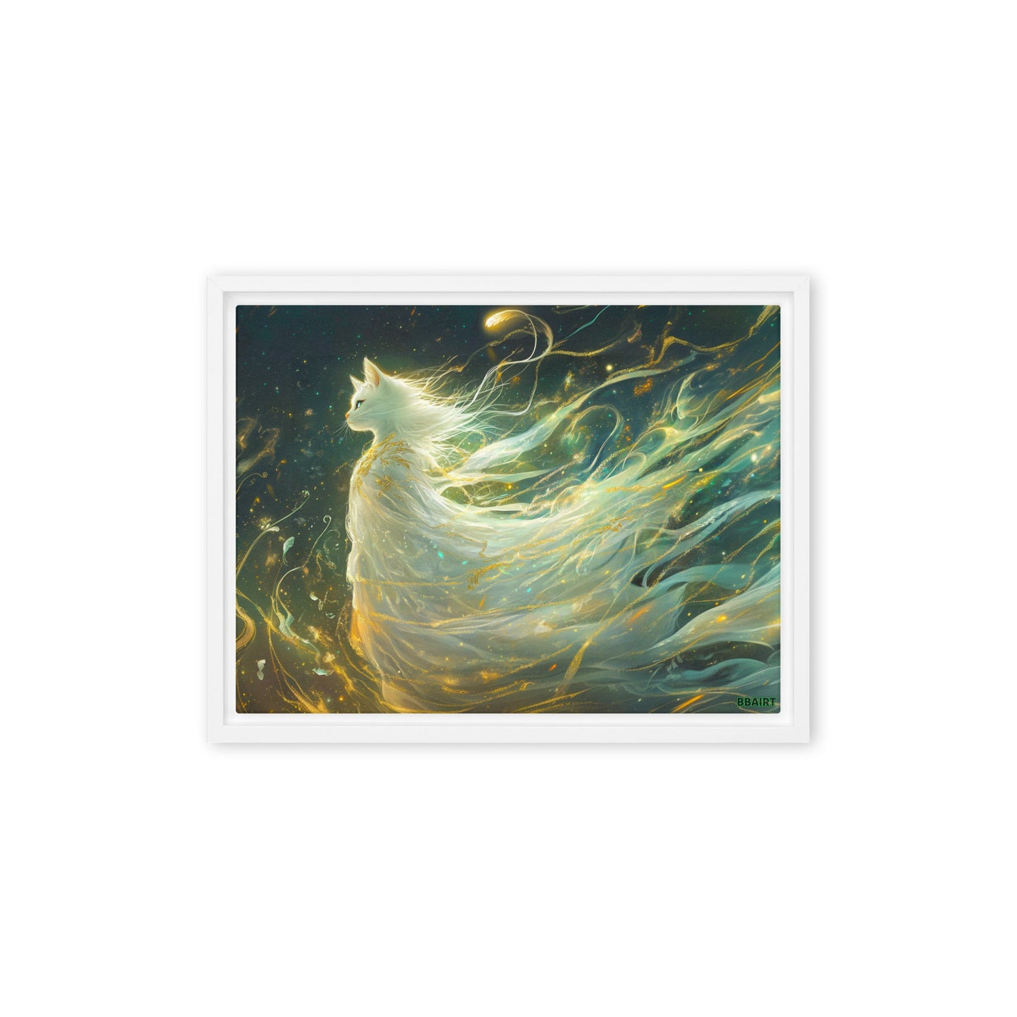 Elysia the Moonlit Spirit – Framed Canvas Print - BBairt