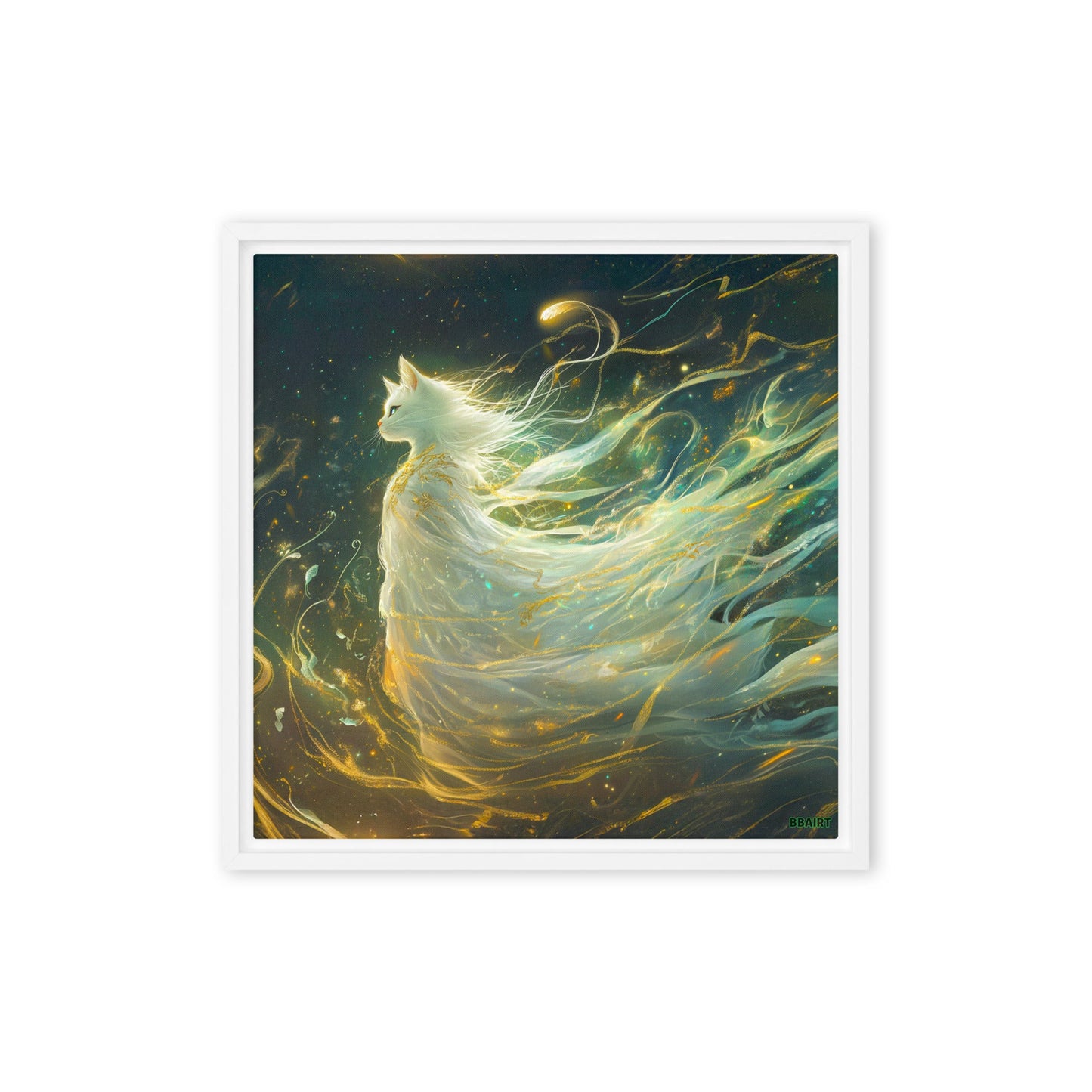 Elysia the Moonlit Spirit – Framed Canvas Print - BBairt