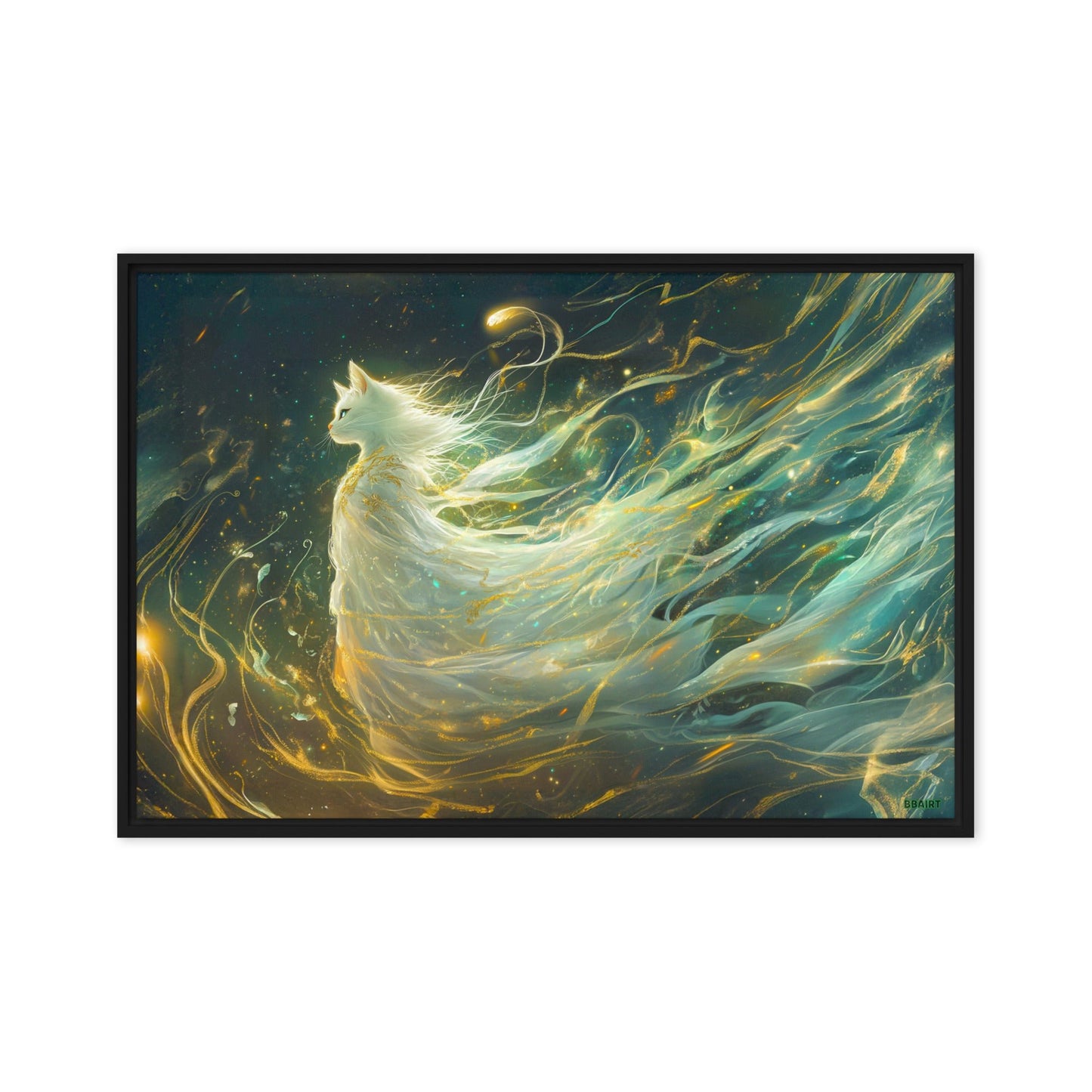 Elysia the Moonlit Spirit – Framed Canvas Print - BBairt