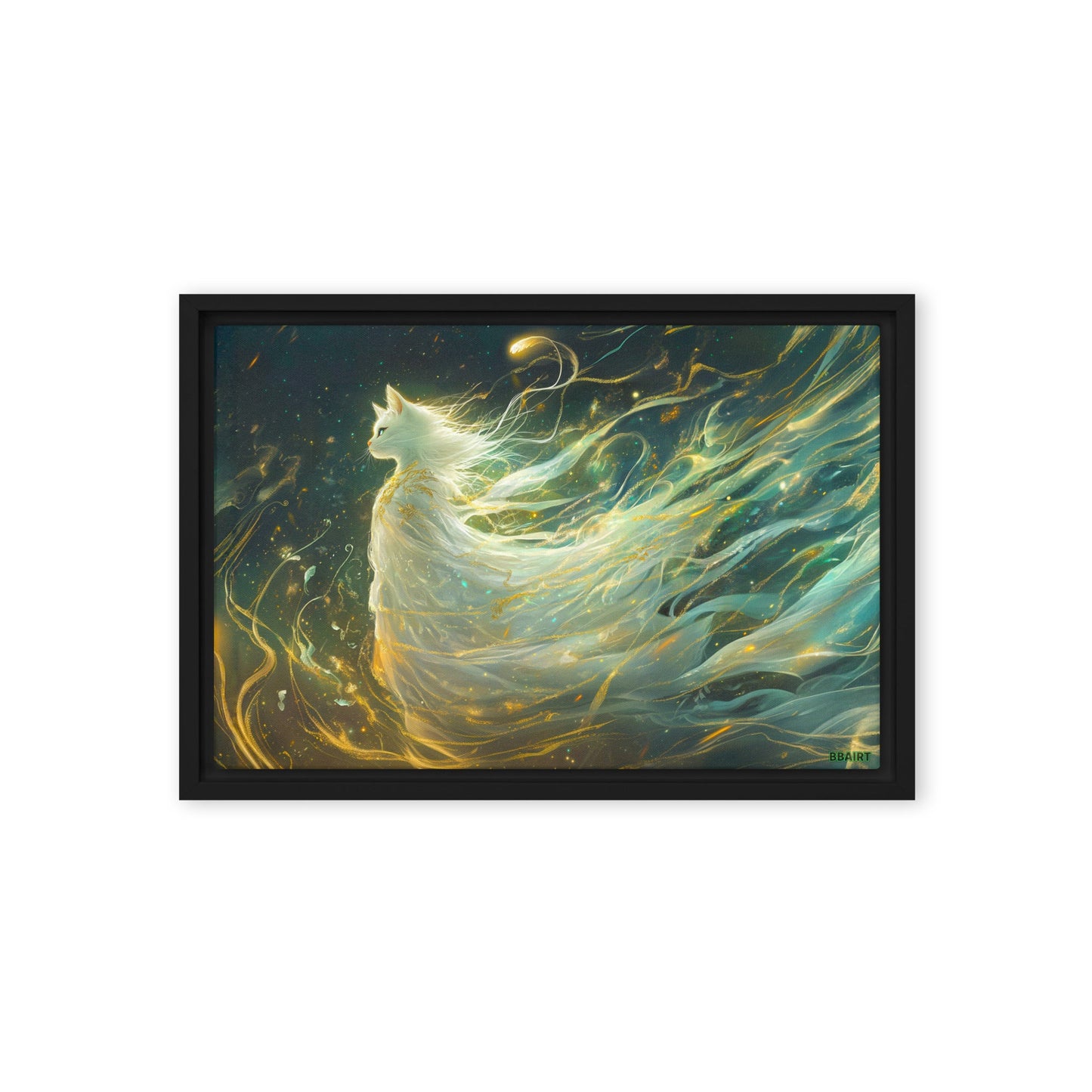 Elysia the Moonlit Spirit – Framed Canvas Print - BBairt