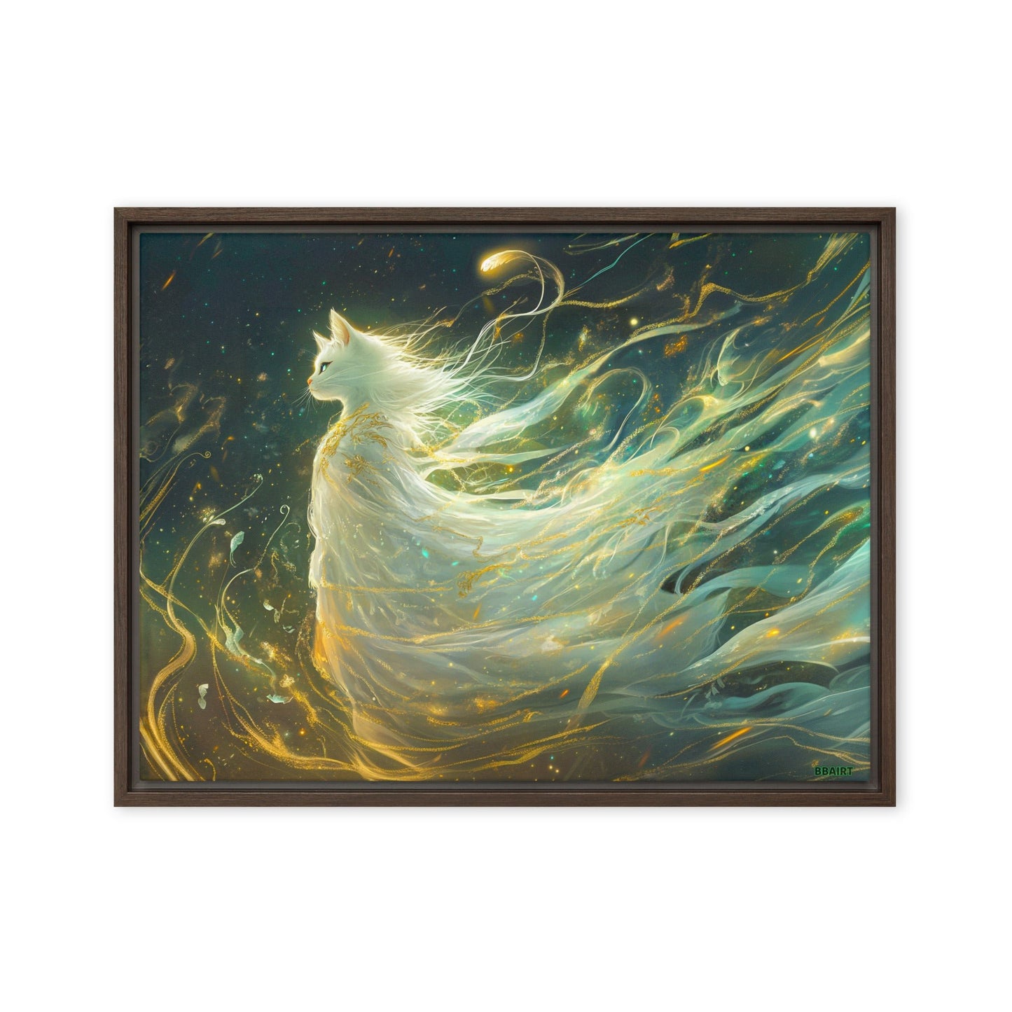 Elysia the Moonlit Spirit – Framed Canvas Print - BBairt