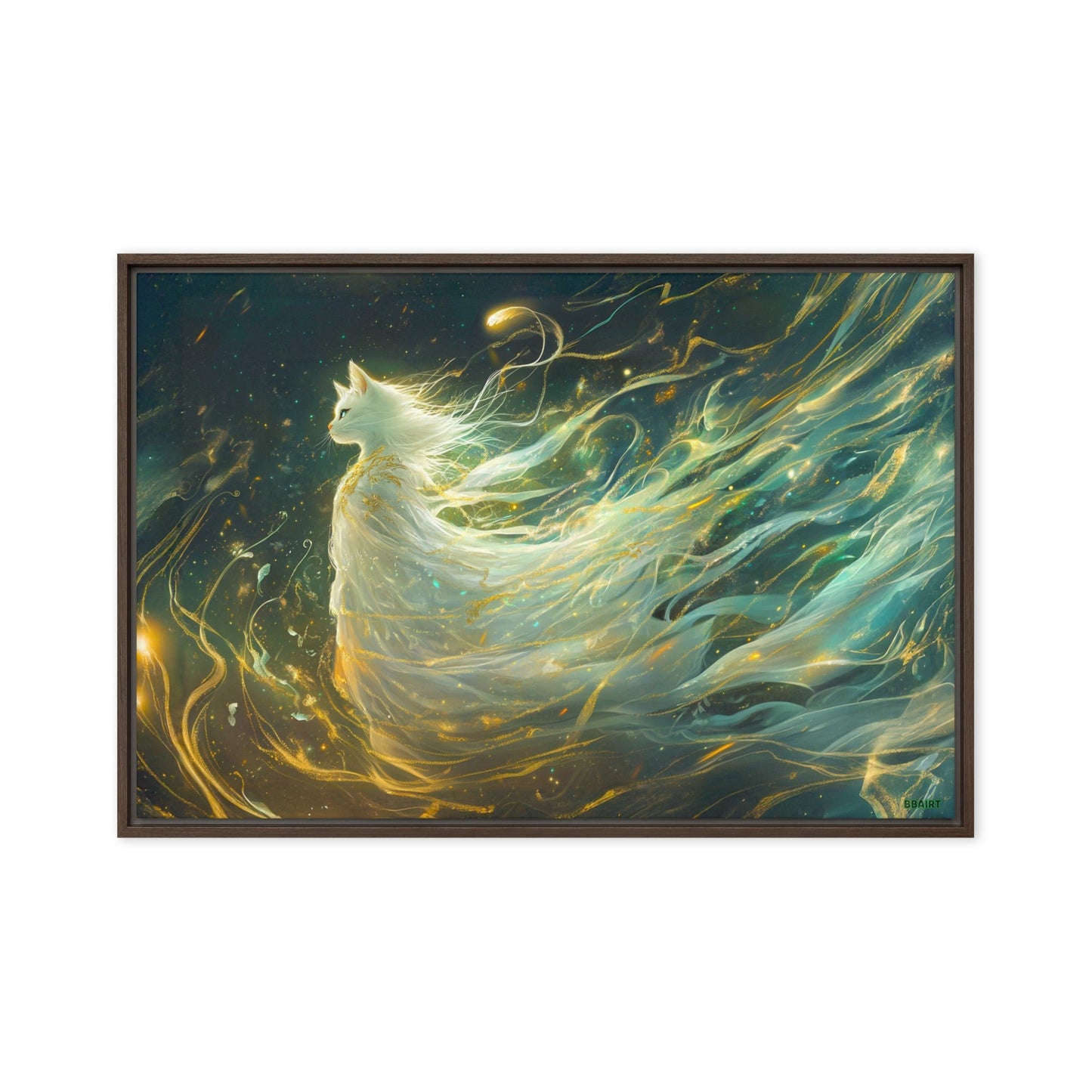 Elysia the Moonlit Spirit – Framed Canvas Print - BBairt