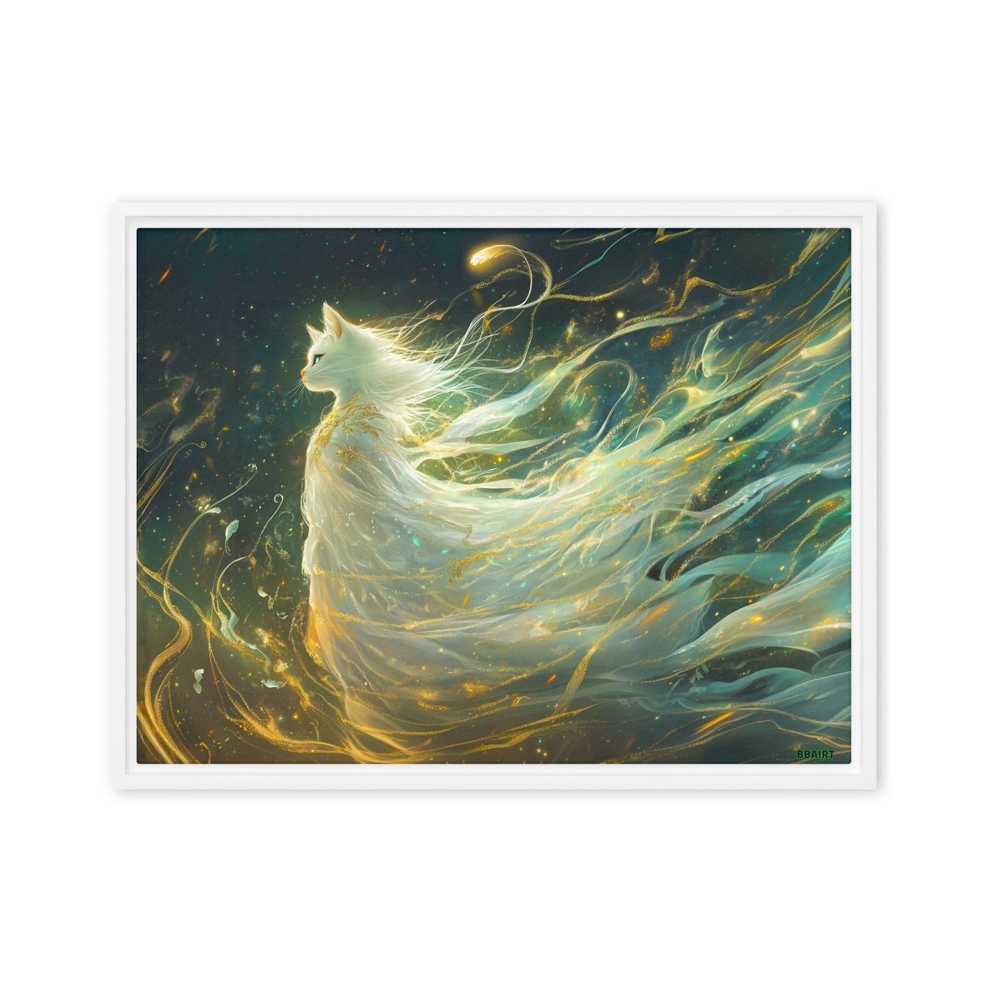 Elysia the Moonlit Spirit – Framed Canvas Print - BBairt