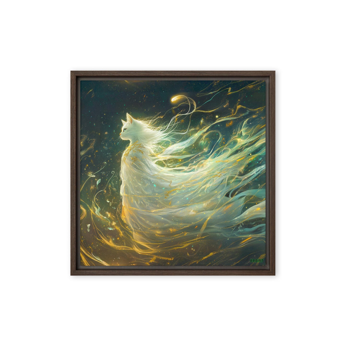 Elysia the Moonlit Spirit – Framed Canvas Print - BBairt