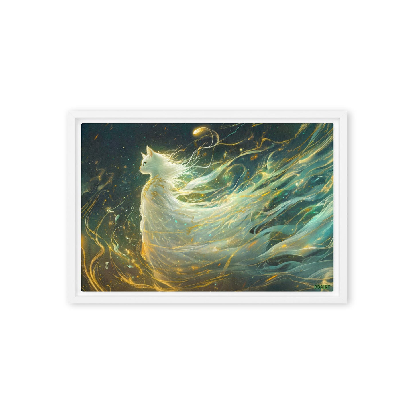 Elysia the Moonlit Spirit – Framed Canvas Print - BBairt