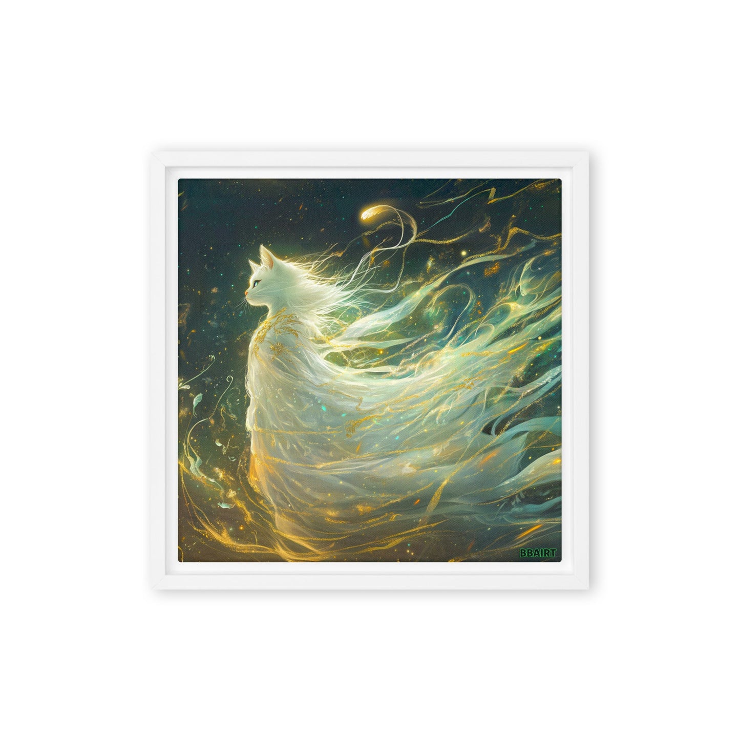 Elysia the Moonlit Spirit – Framed Canvas Print - BBairt