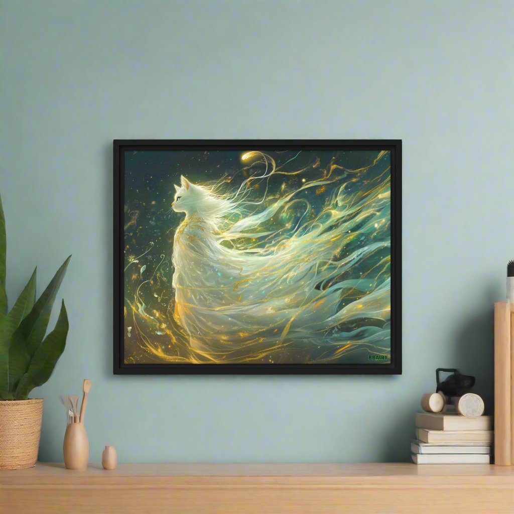 Elysia the Moonlit Spirit – Framed Canvas Print - BBairt