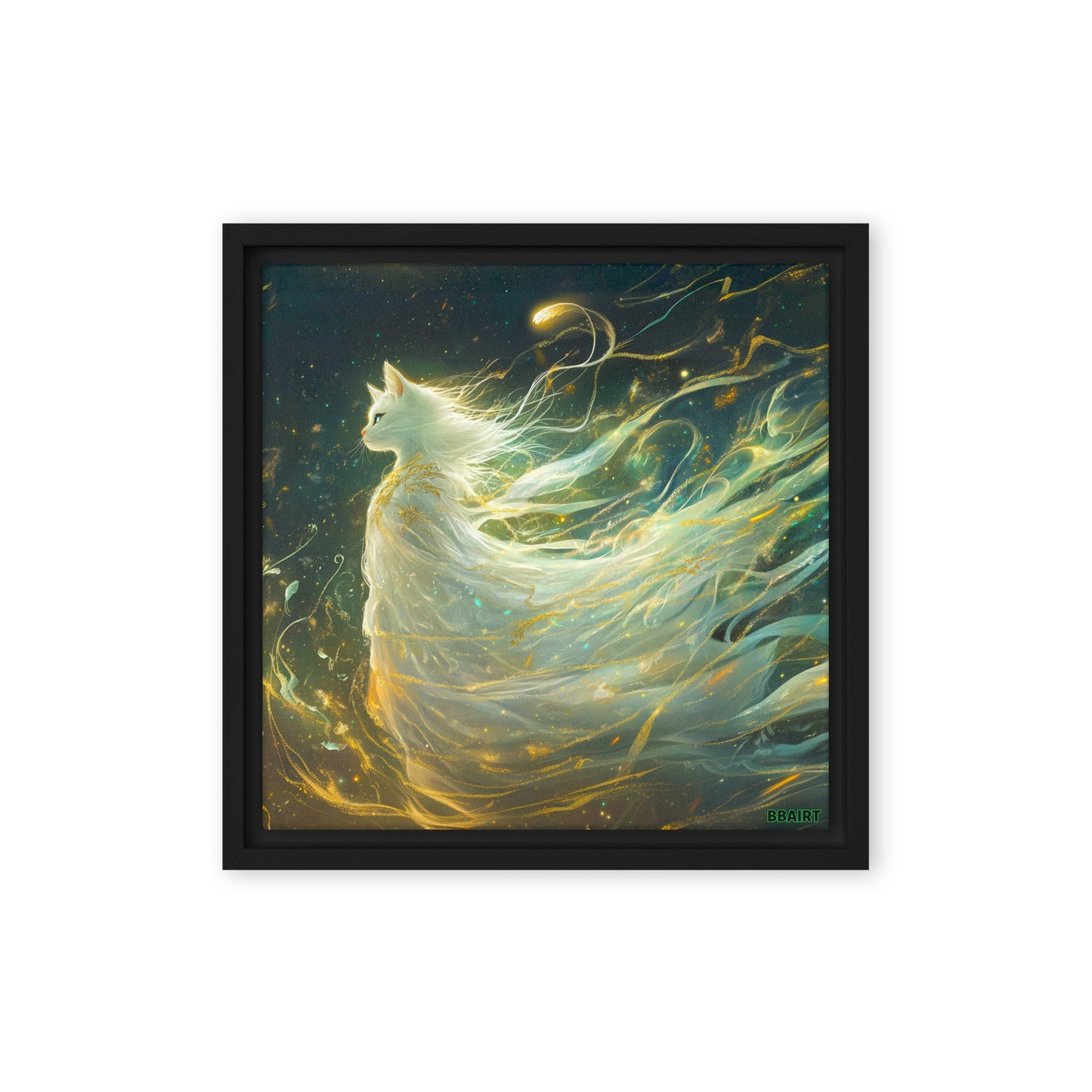 Elysia the Moonlit Spirit – Framed Canvas Print - BBairt