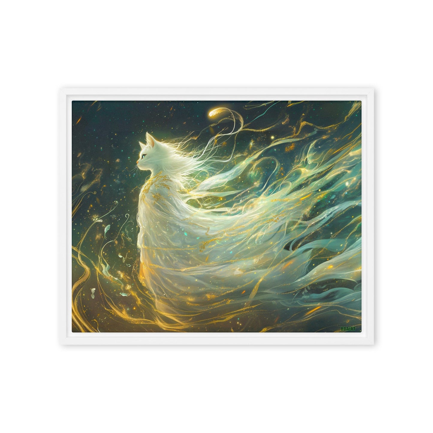 Elysia the Moonlit Spirit – Framed Canvas Print - BBairt
