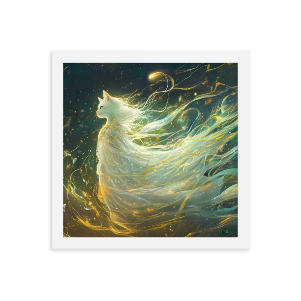 Elysia the Moonlit Spirit – Framed Matte Poster - BBairt
