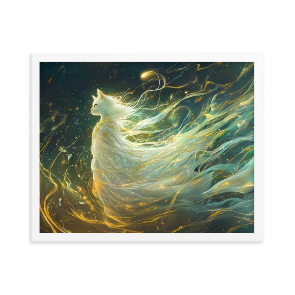 Elysia the Moonlit Spirit – Framed Matte Poster - BBairt