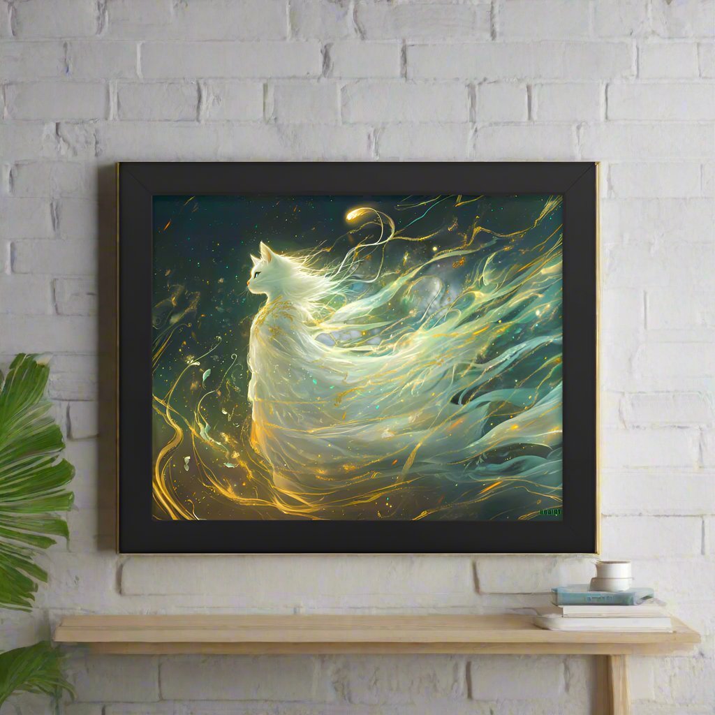 Elysia the Moonlit Spirit – Framed Matte Poster - BBairt