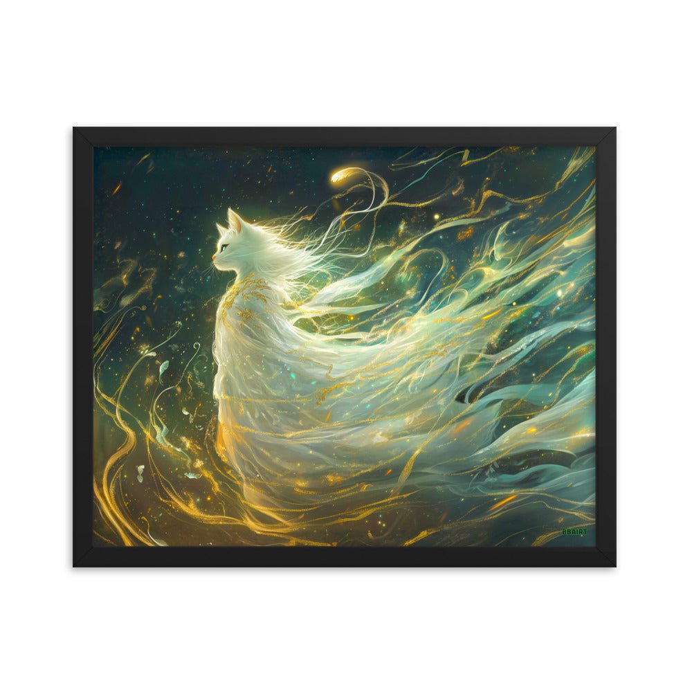 Elysia the Moonlit Spirit – Framed Matte Poster - BBairt