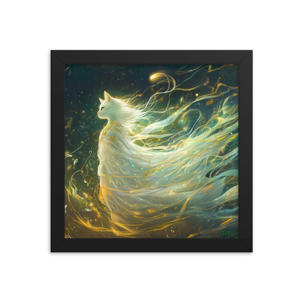 Elysia the Moonlit Spirit – Framed Matte Poster - BBairt
