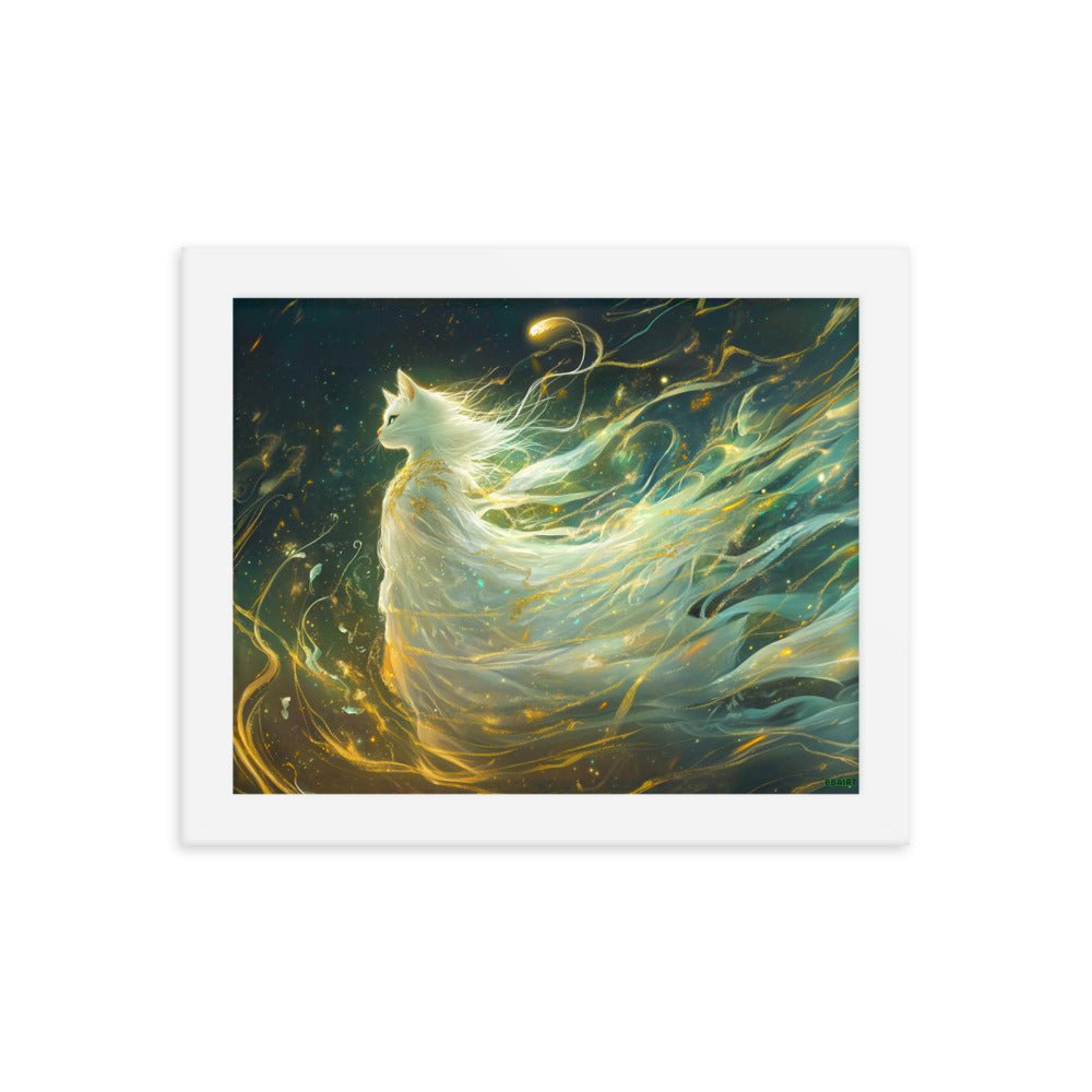 Elysia the Moonlit Spirit – Framed Matte Poster - BBairt