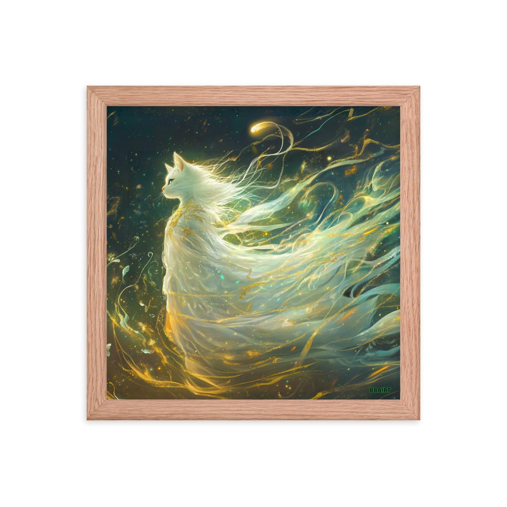 Elysia the Moonlit Spirit – Framed Matte Poster - BBairt