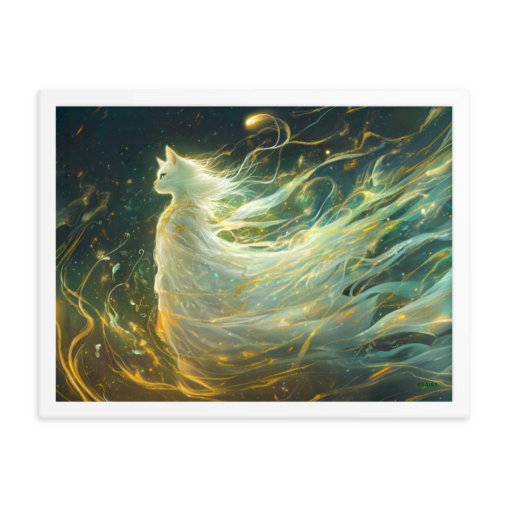 Elysia the Moonlit Spirit – Framed Matte Poster - BBairt