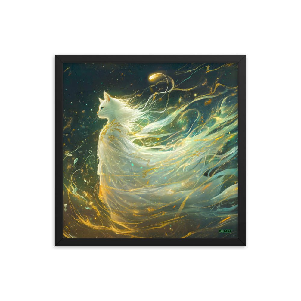 Elysia the Moonlit Spirit – Framed Matte Poster - BBairt