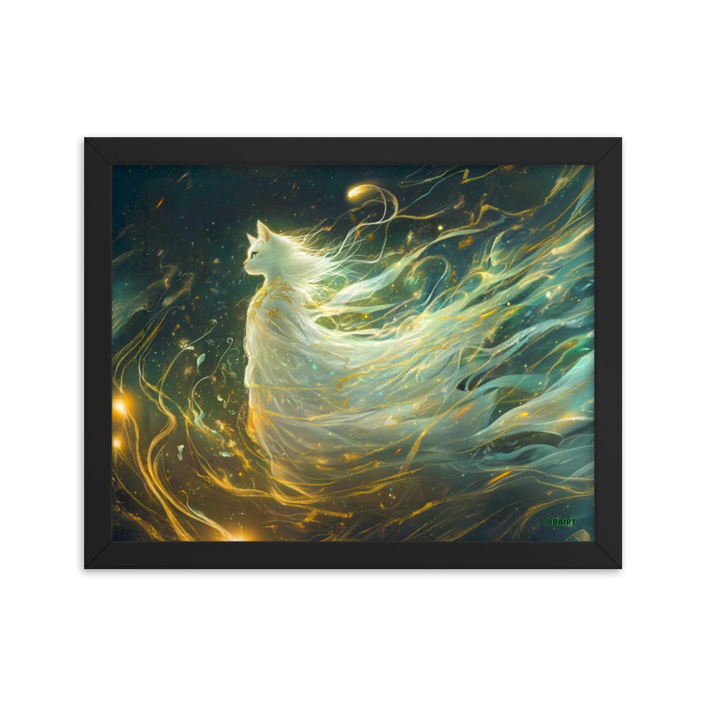 Elysia the Moonlit Spirit – Framed Matte Poster - BBairt