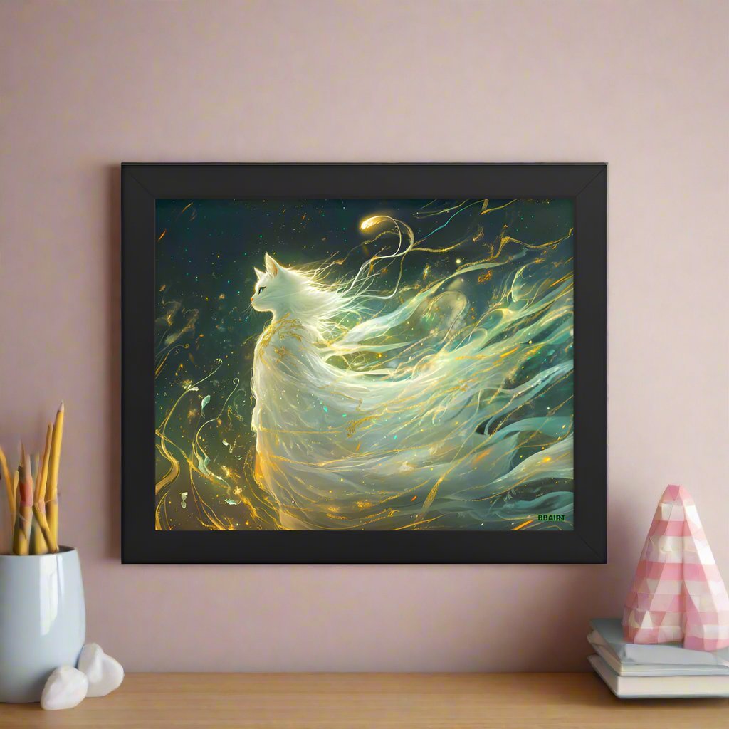 Elysia the Moonlit Spirit – Framed Photo Paper Poster - BBairt