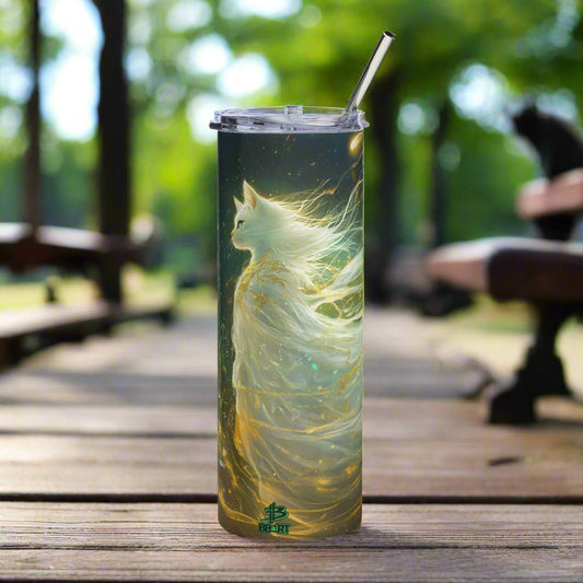 Elysia the Moonlit Spirit - Stainless Steel Tumbler - BBairt