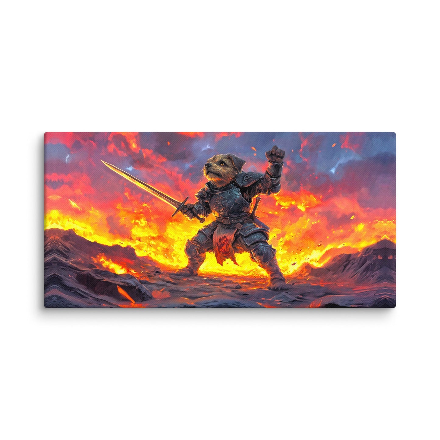 Emberpaw the Brave - Canvas Print - BBairt