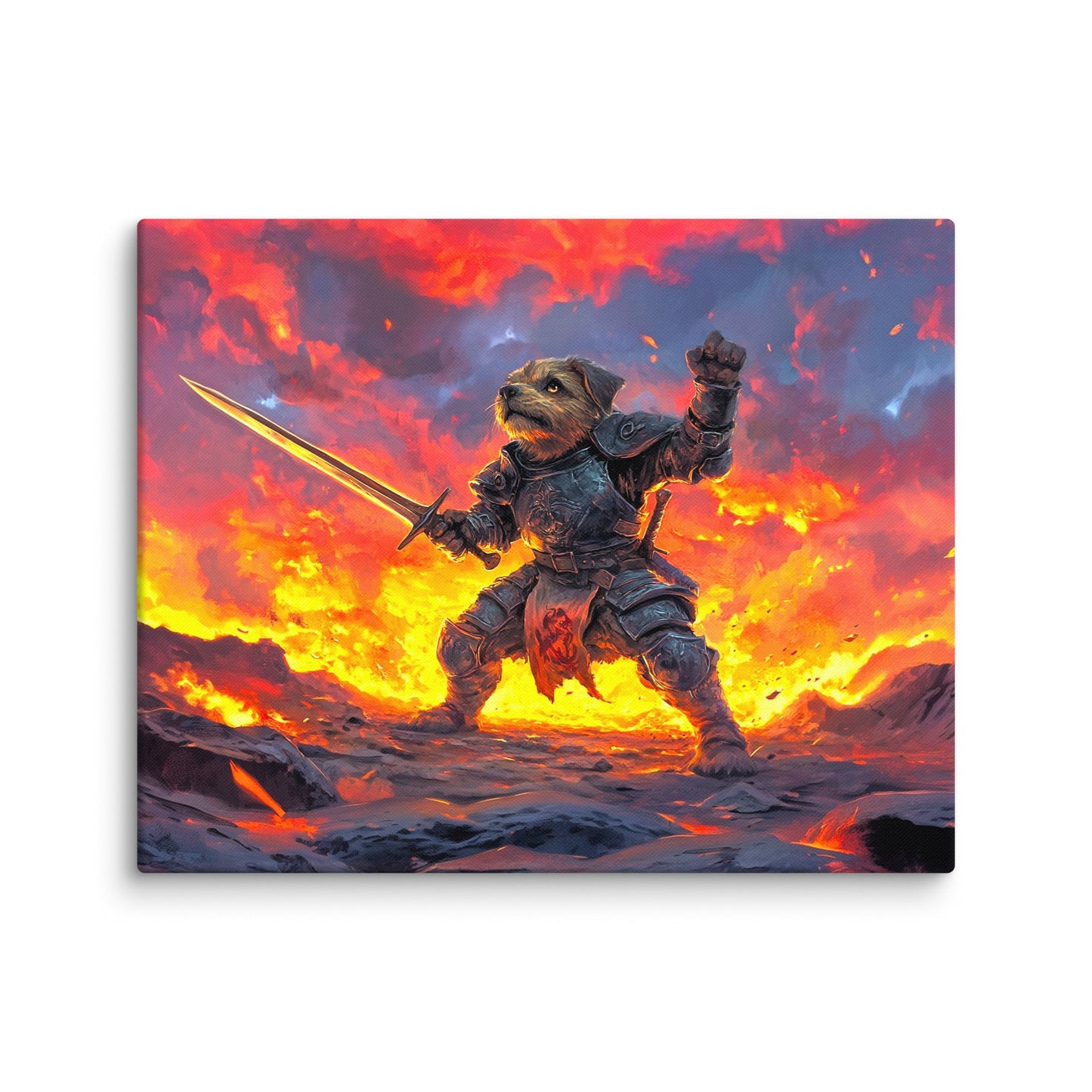 Emberpaw the Brave - Canvas Print - BBairt