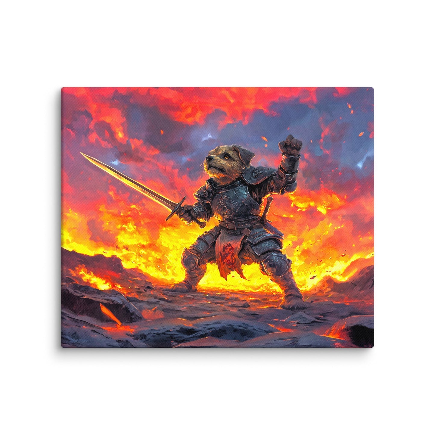 Emberpaw the Brave - Canvas Print - BBairt