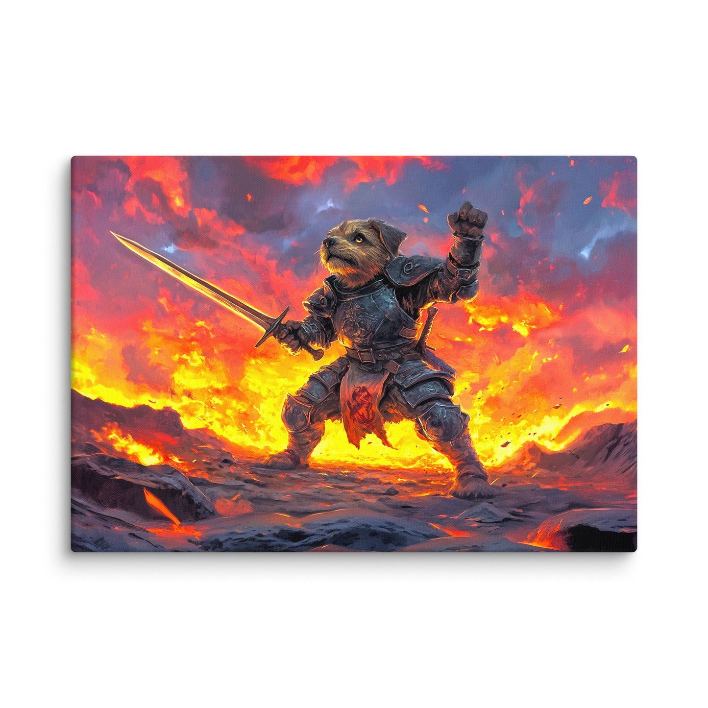 Emberpaw the Brave - Canvas Print - BBairt