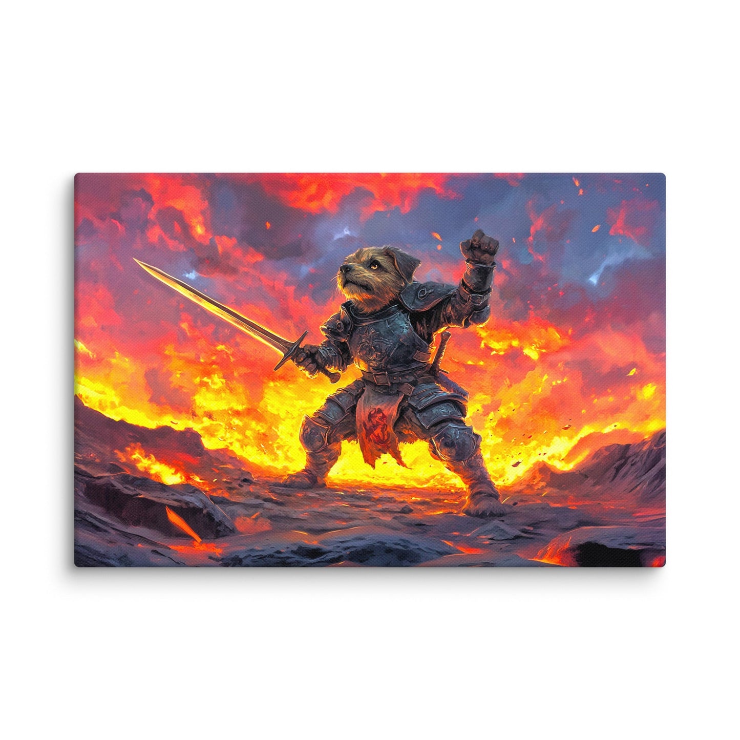 Emberpaw the Brave - Canvas Print - BBairt