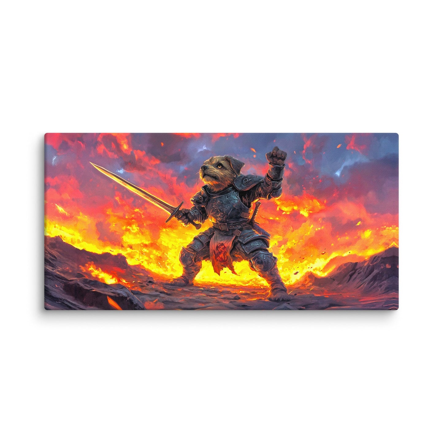 Emberpaw the Brave - Canvas Print - BBairt
