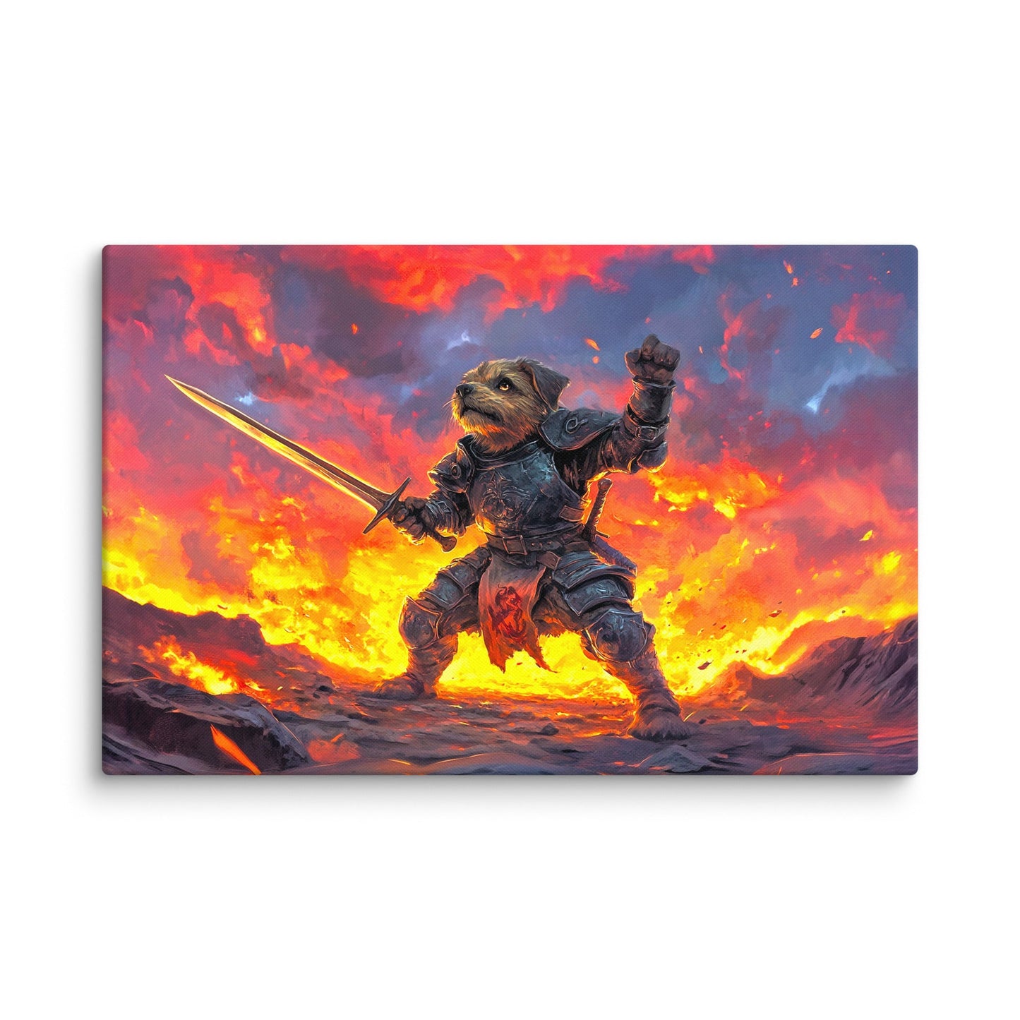 Emberpaw the Brave - Canvas Print - BBairt