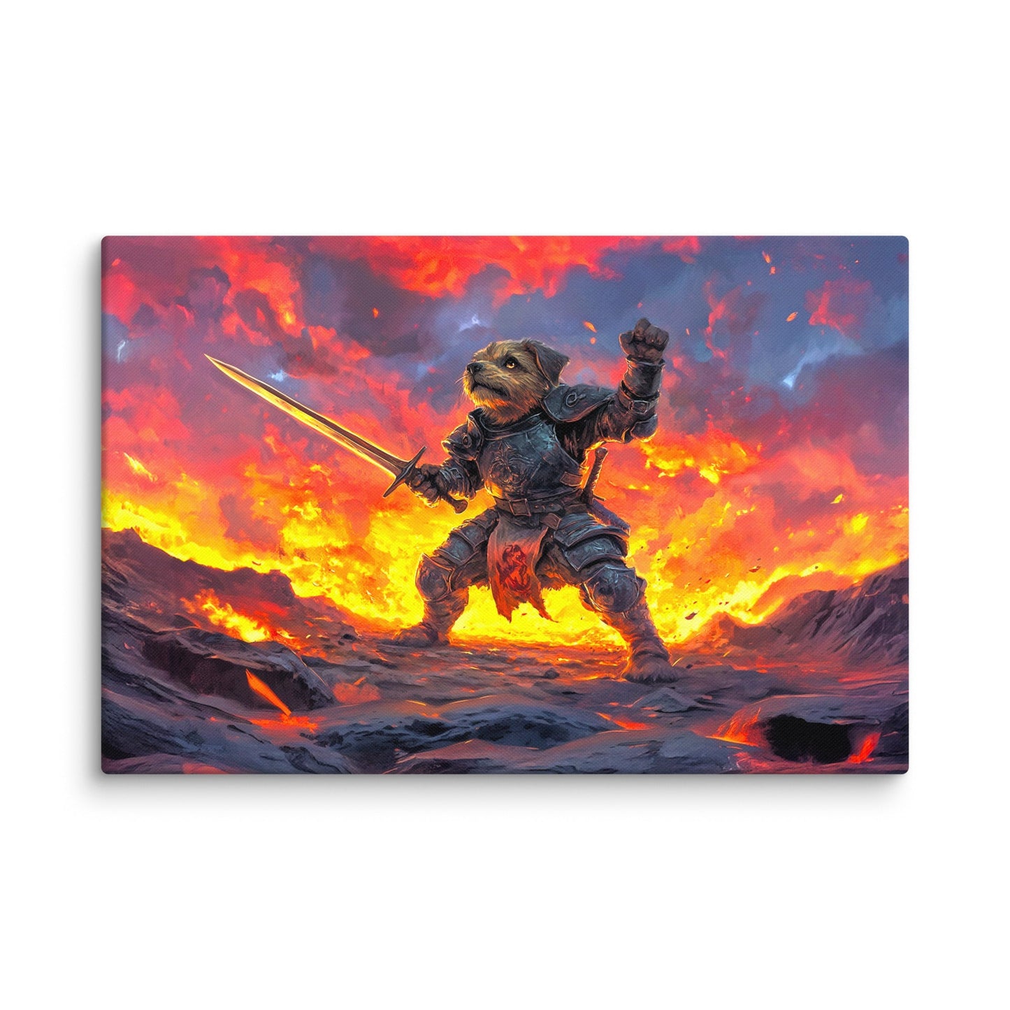 Emberpaw the Brave - Canvas Print - BBairt