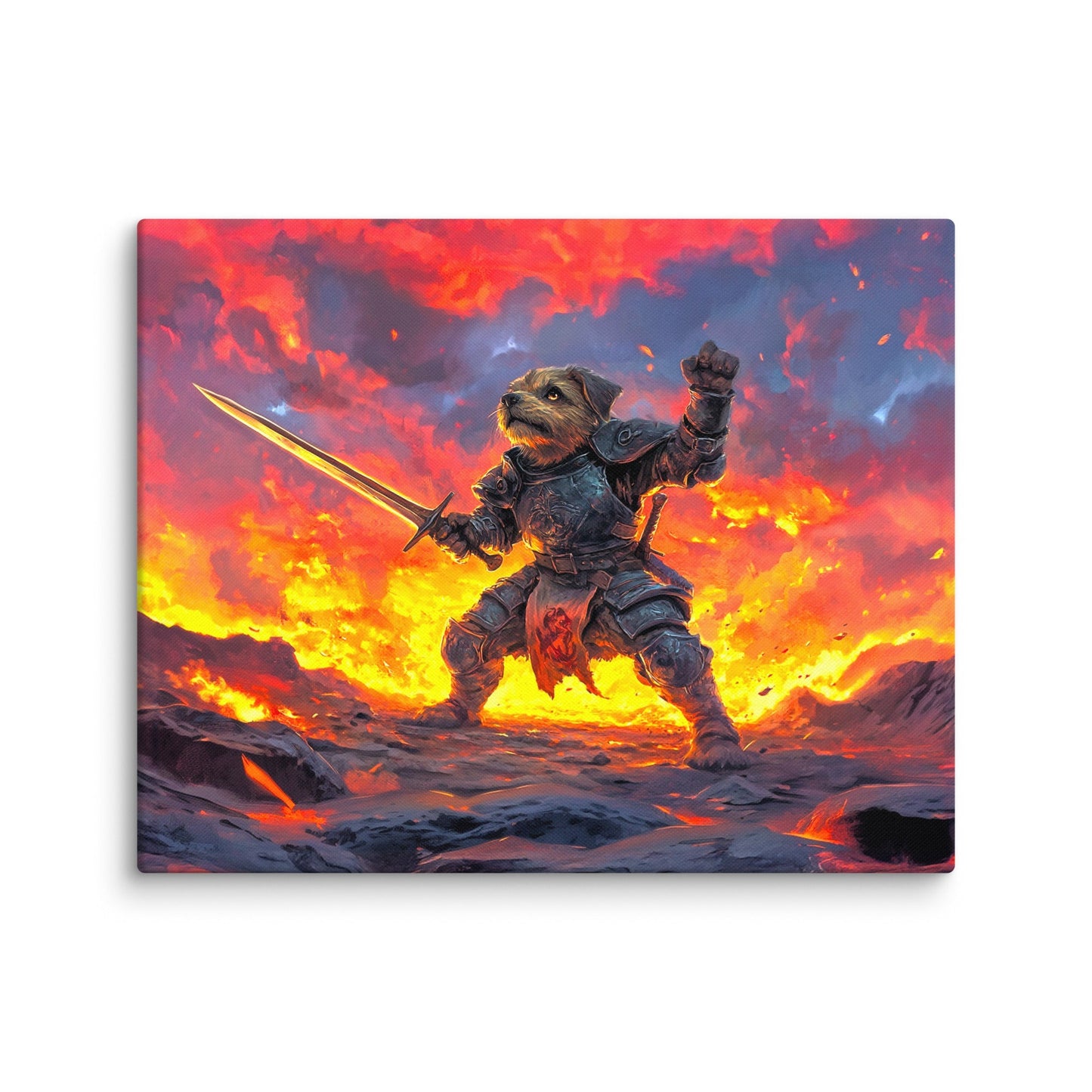 Emberpaw the Brave - Canvas Print - BBairt