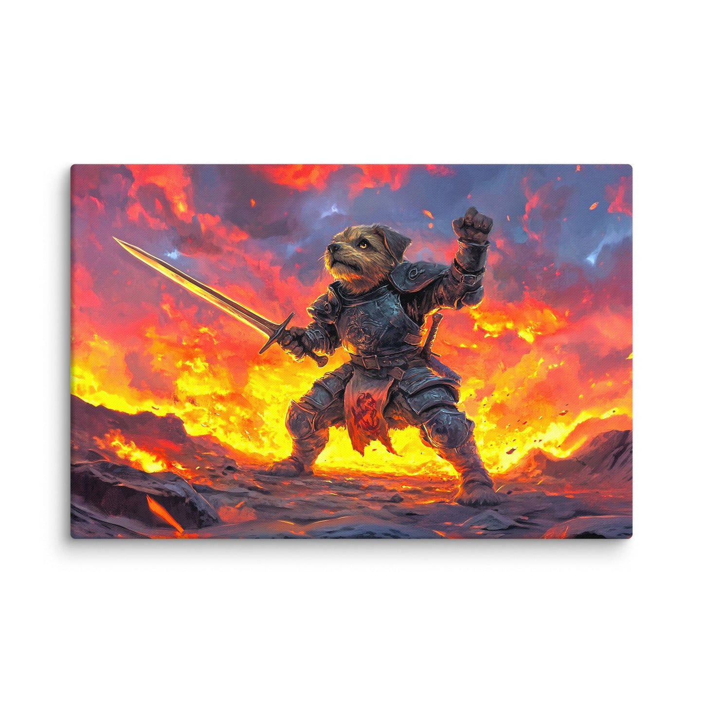 Emberpaw the Brave - Canvas Print - BBairt