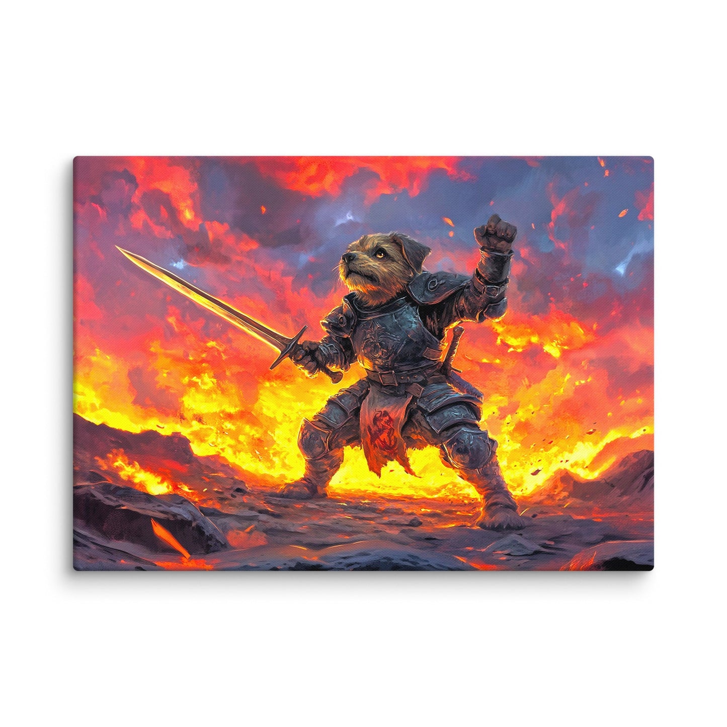 Emberpaw the Brave - Canvas Print - BBairt