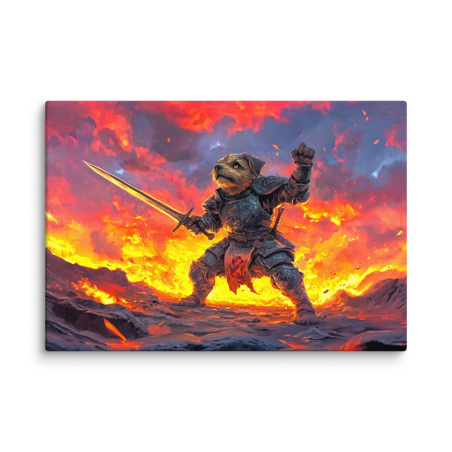 Emberpaw the Brave - Canvas Print - BBairt
