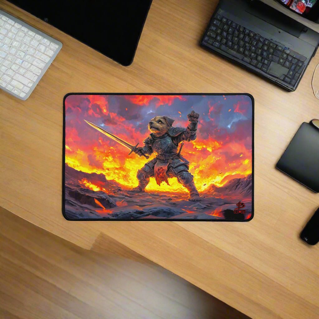 Emberpaw the Brave Desk Mat - Paws of Legend