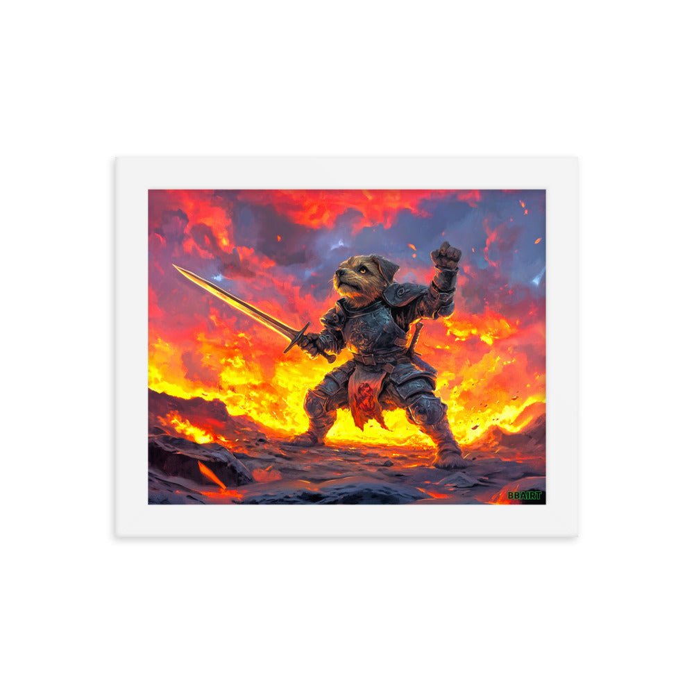 Emberpaw the Brave - Framed Matte Poster - BBairt