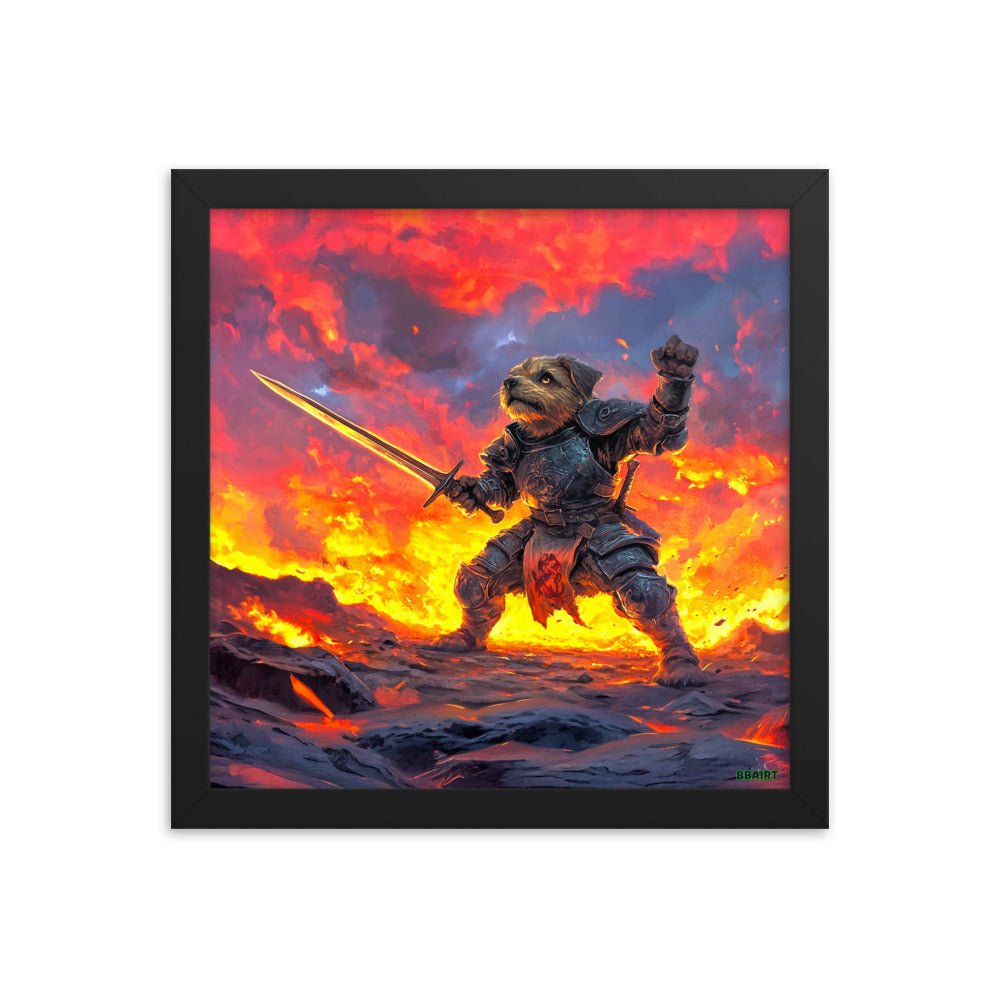 Emberpaw the Brave - Framed Matte Poster - BBairt