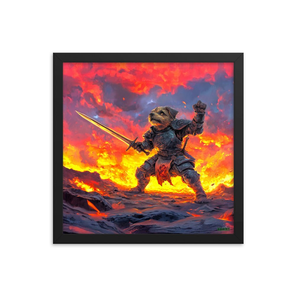 Emberpaw the Brave - Framed Matte Poster - BBairt