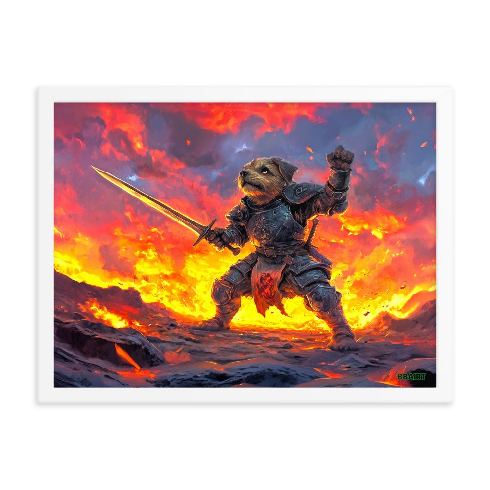 Emberpaw the Brave - Framed Matte Poster - BBairt