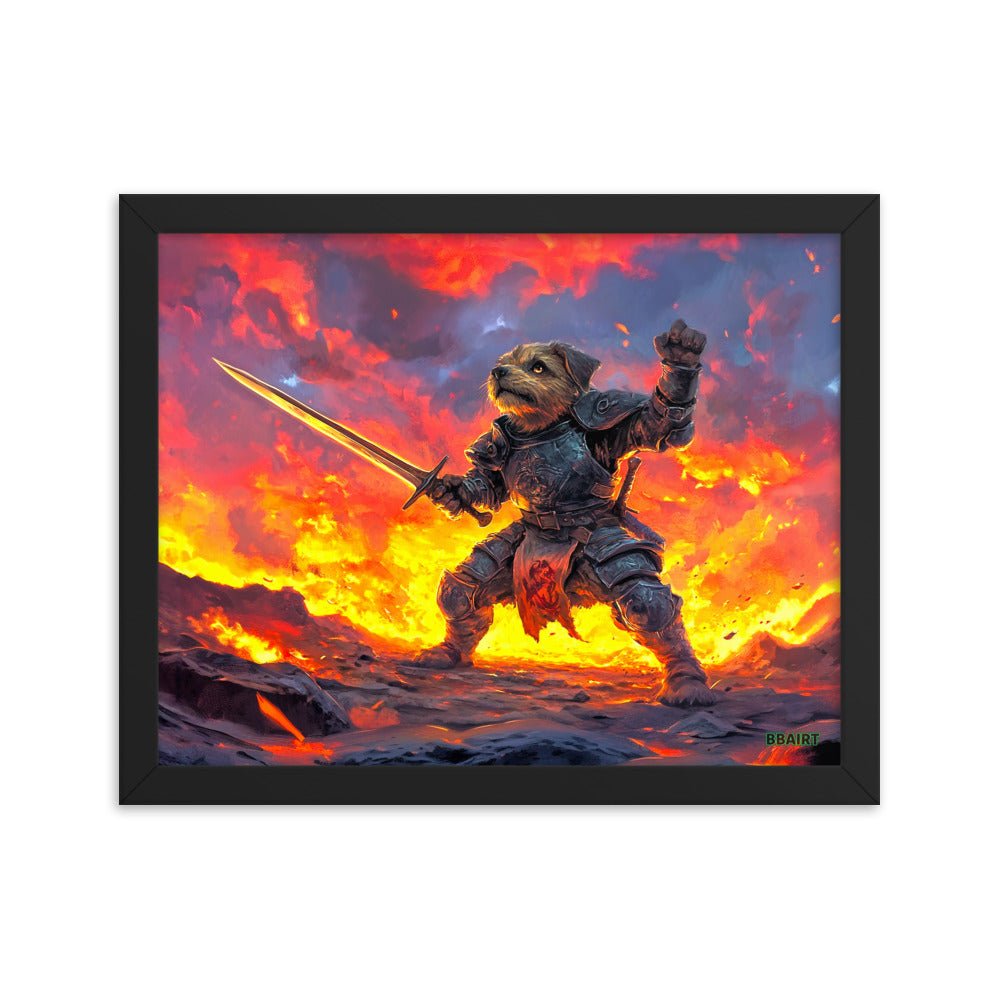 Emberpaw the Brave - Framed Matte Poster - BBairt
