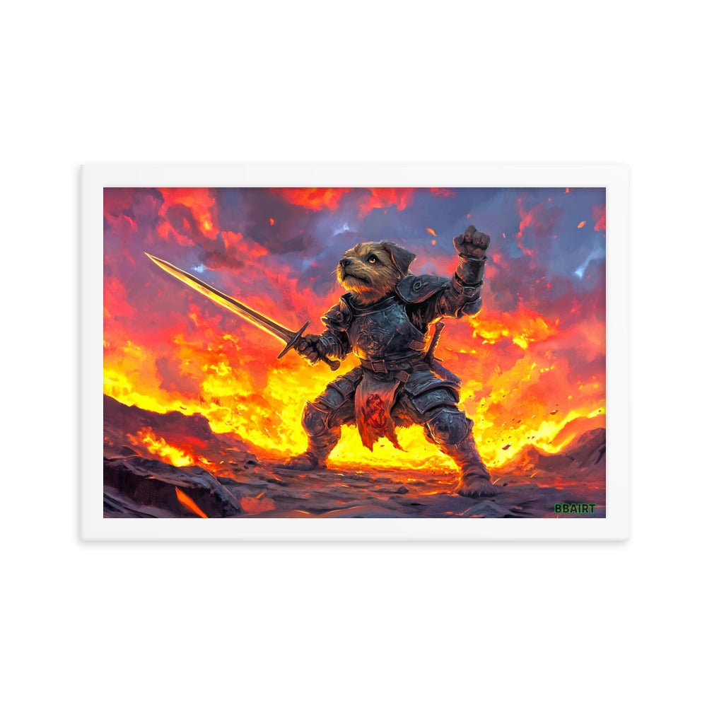 Emberpaw the Brave - Framed Matte Poster - BBairt