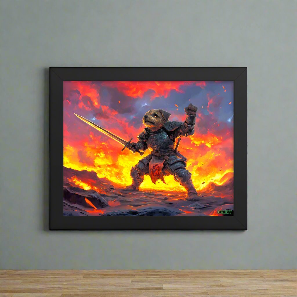 Emberpaw the Brave - Framed Matte Poster - BBairt