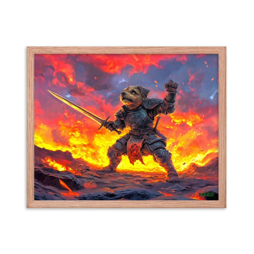 Emberpaw the Brave - Framed Matte Poster - BBairt
