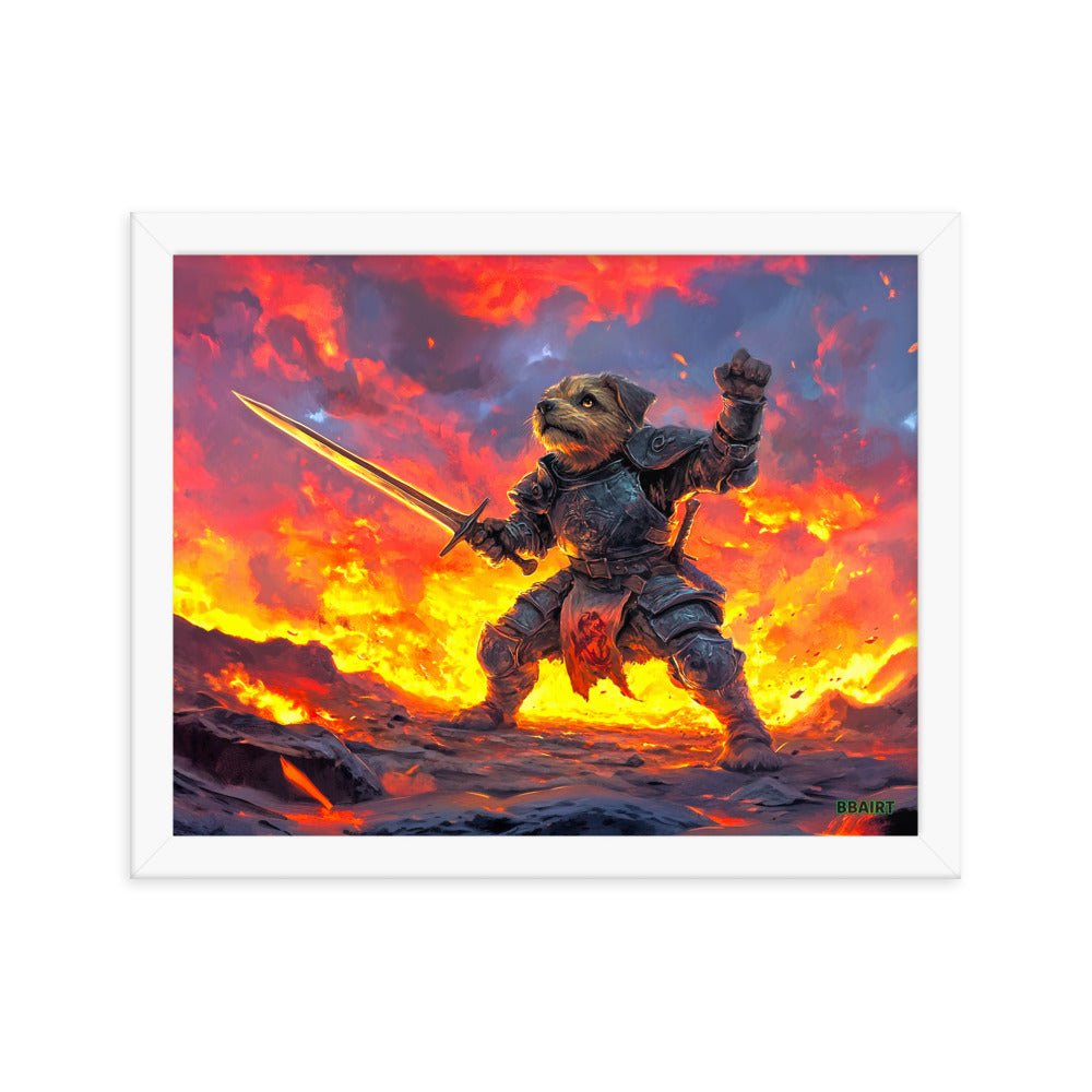 Emberpaw the Brave - Framed Matte Poster - BBairt