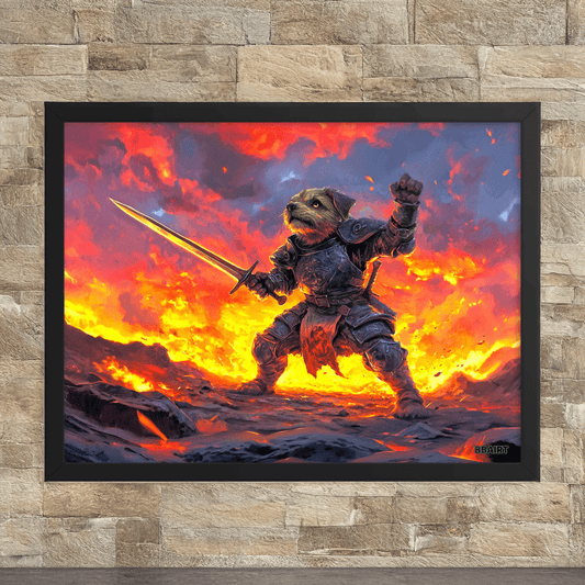 Emberpaw the Brave - Framed Matte Poster - BBairt