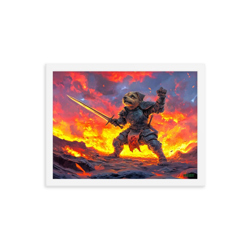 Emberpaw the Brave - Framed Matte Poster - BBairt