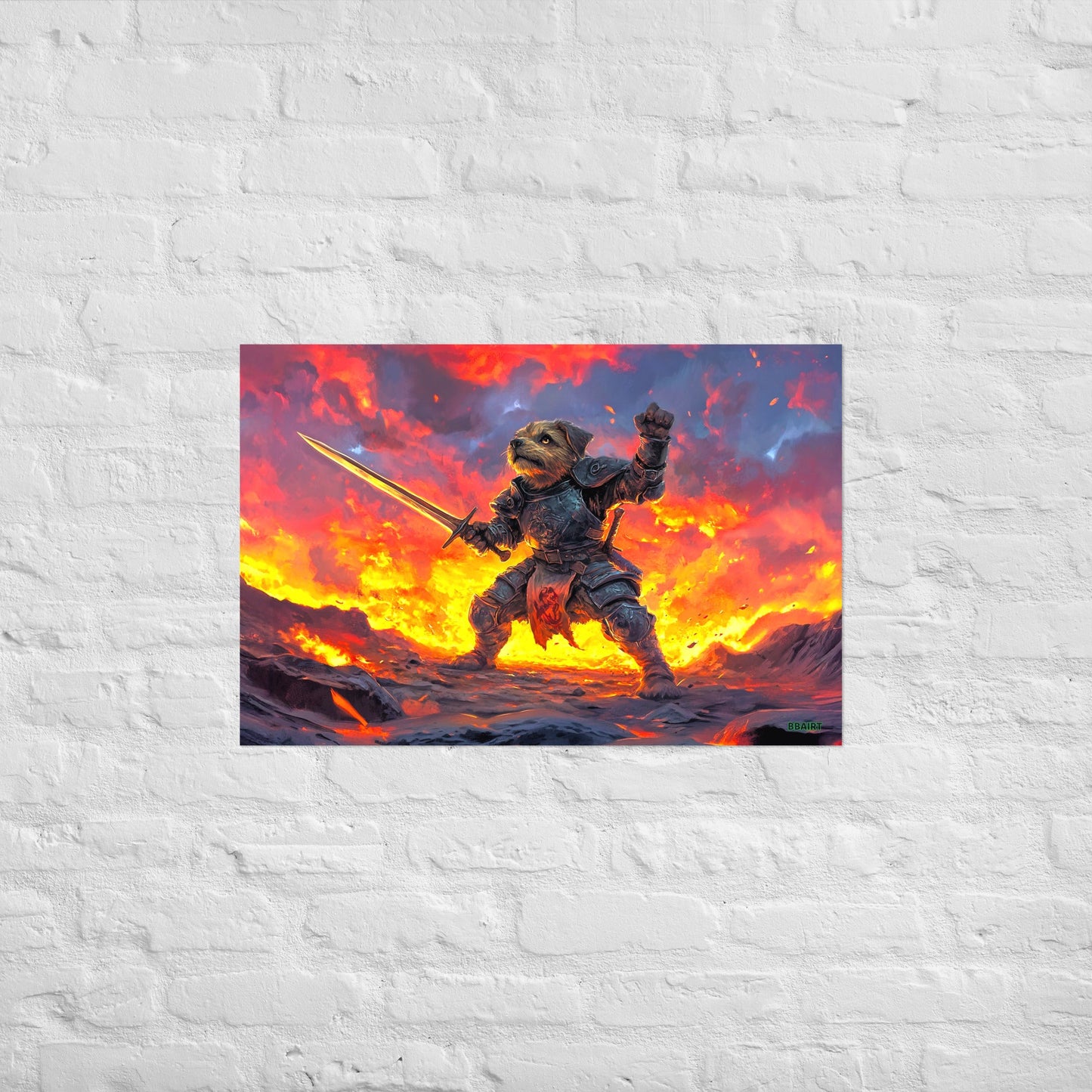 Emberpaw the Brave - Matte Poster - BBairt